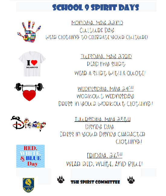 Spirit Week - May 2023